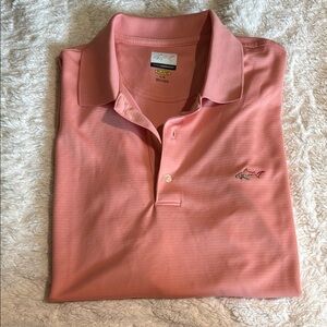 Men's Greg Norman Pink Polo Shirt